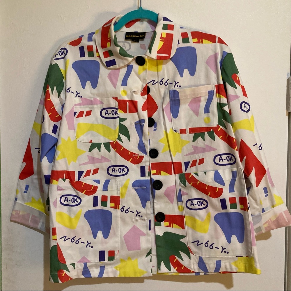 Nooworks Chore Coat in A-OK print